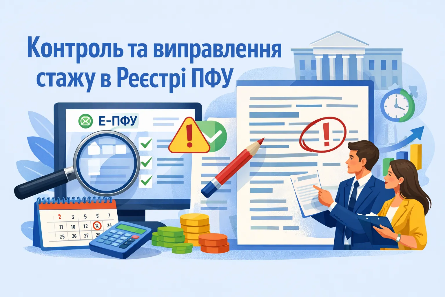 Как контролировать сведения о стаже и исправлять ошибки в реестре ПФУ? 