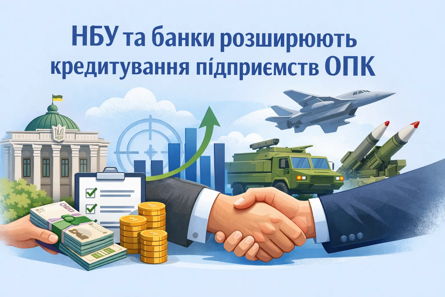 НБУ та банки розширюють кредитування підприємств ОПК