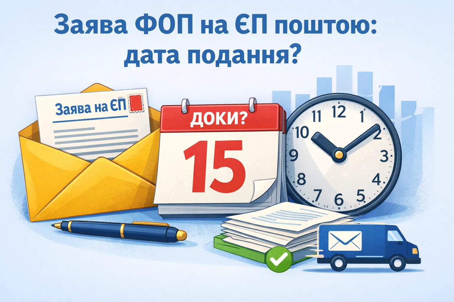Заява ФОП на ЄП поштою: яка дата подання?