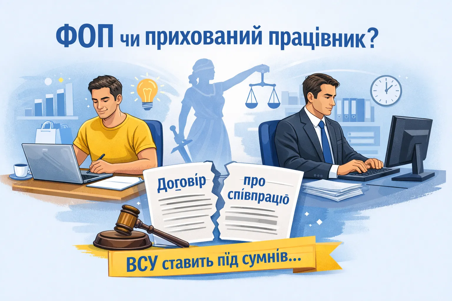 ФОП чи прихований працівник? ВСУ поставив під сумнів «договір про співпрацю» ФОП чи прихований працівник? ВСУ поставив під сумнів «договір про співпрацю»
