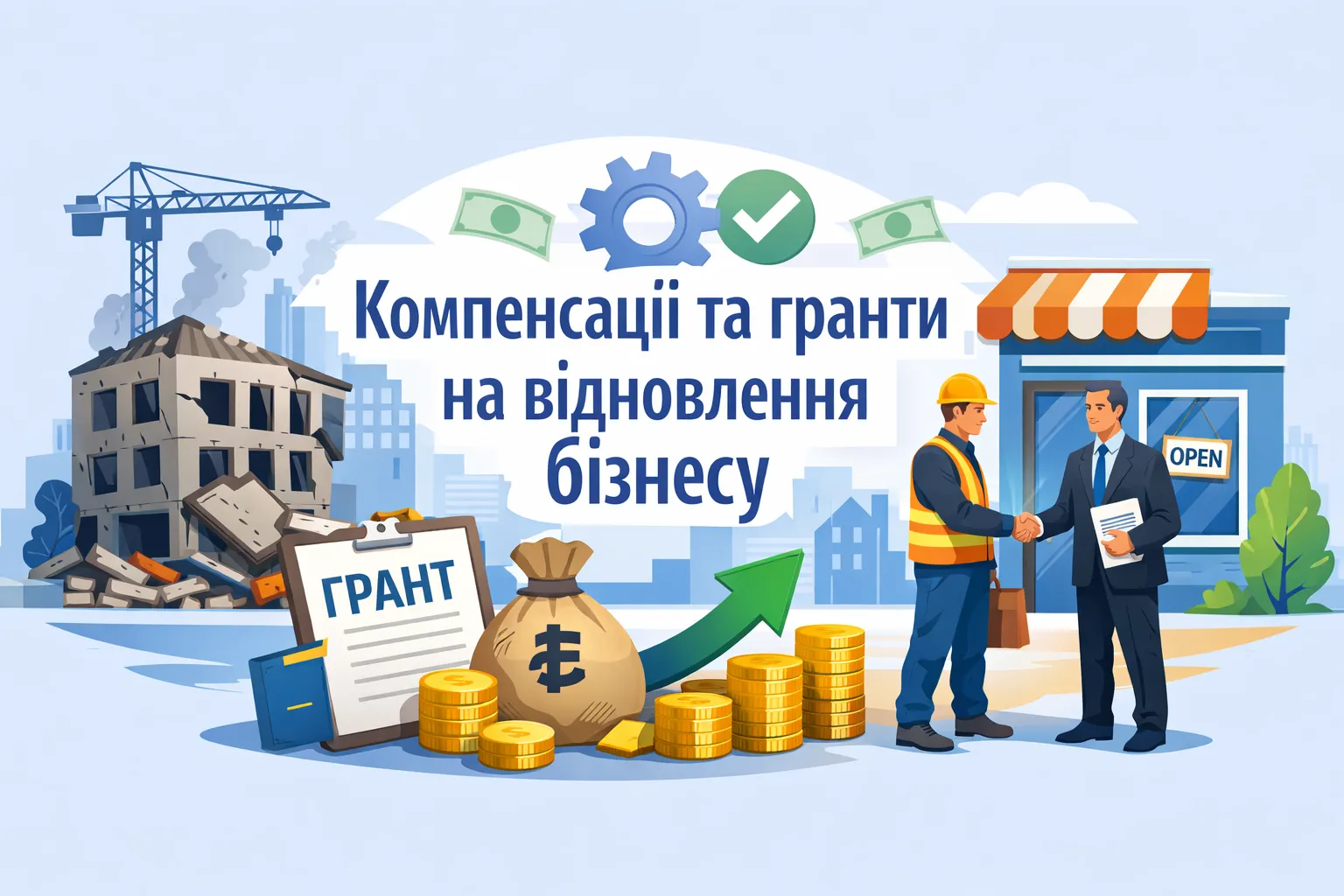 Бизнес может получить компенсации и гранты на восстановление