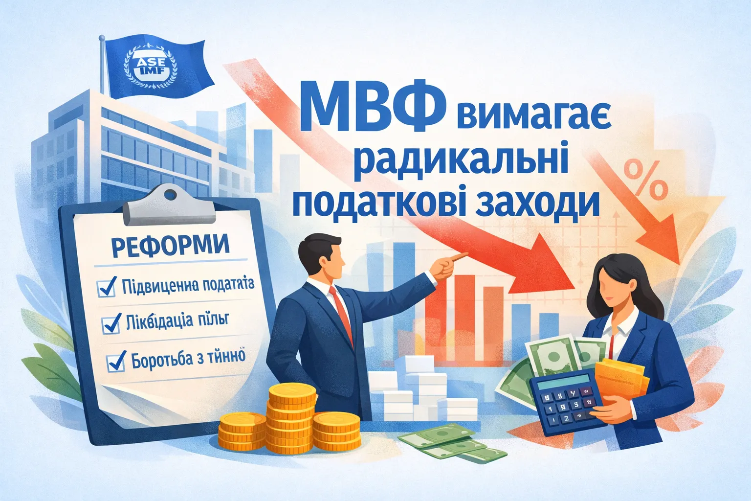 МВФ вимагає пакет радикальних заходів у  податковому блоці
