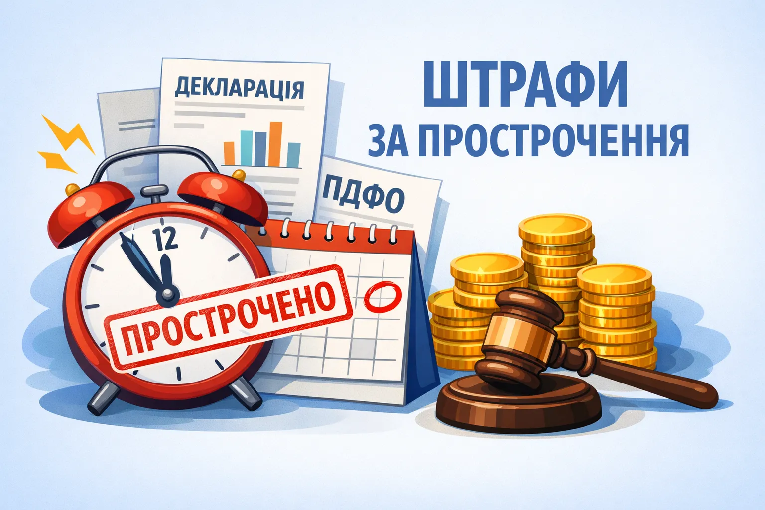 Прострочили сплату ПДФО за річною декларацією: який штраф?