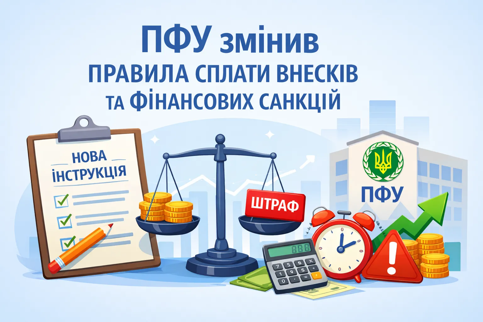 ПФУ змінив Інструкцію щодо сплати внесків та фінансових санкцій