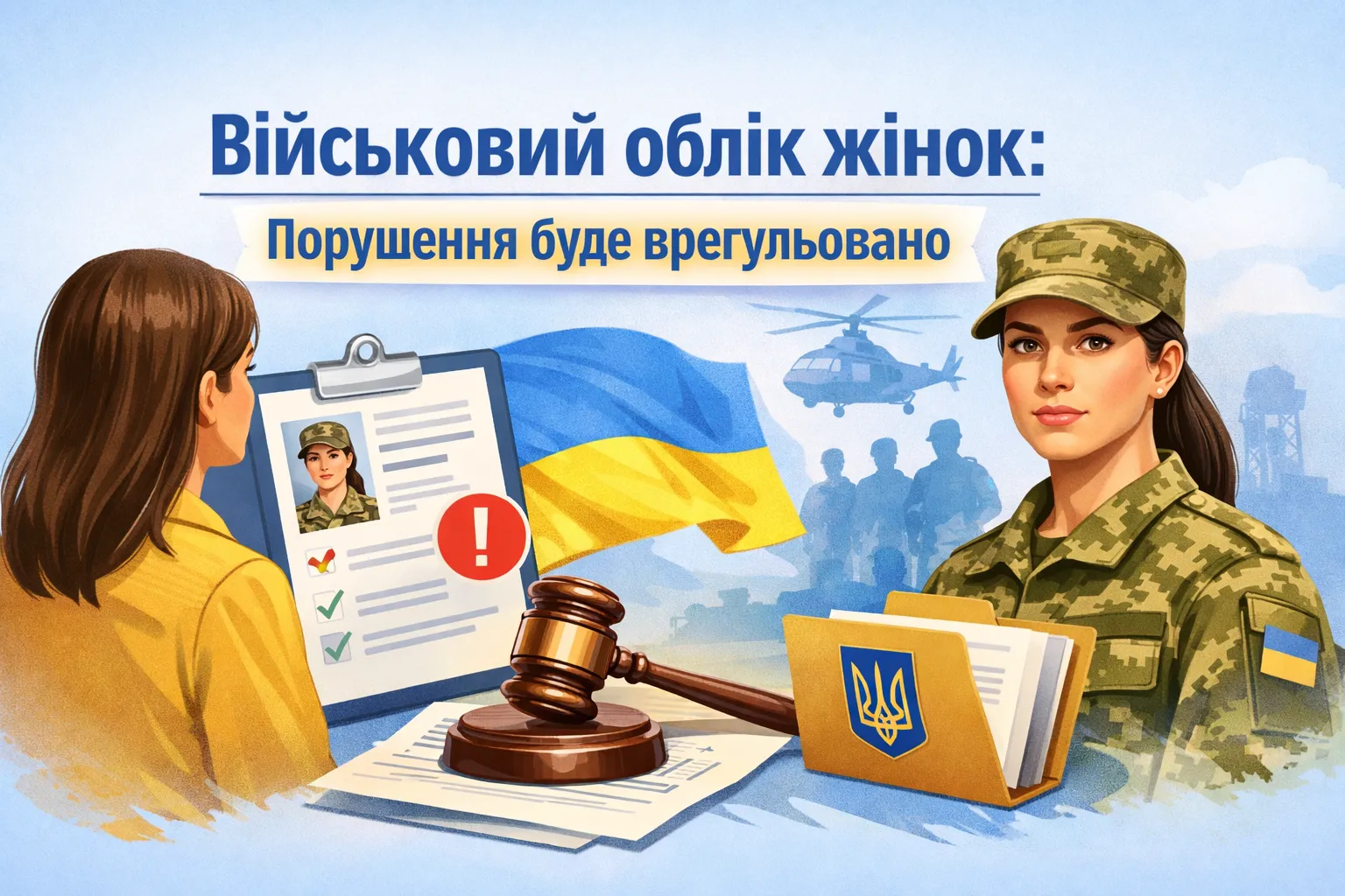 Військовий облік жінок, які потрапили до нього з порушеннями, буде врегульовано