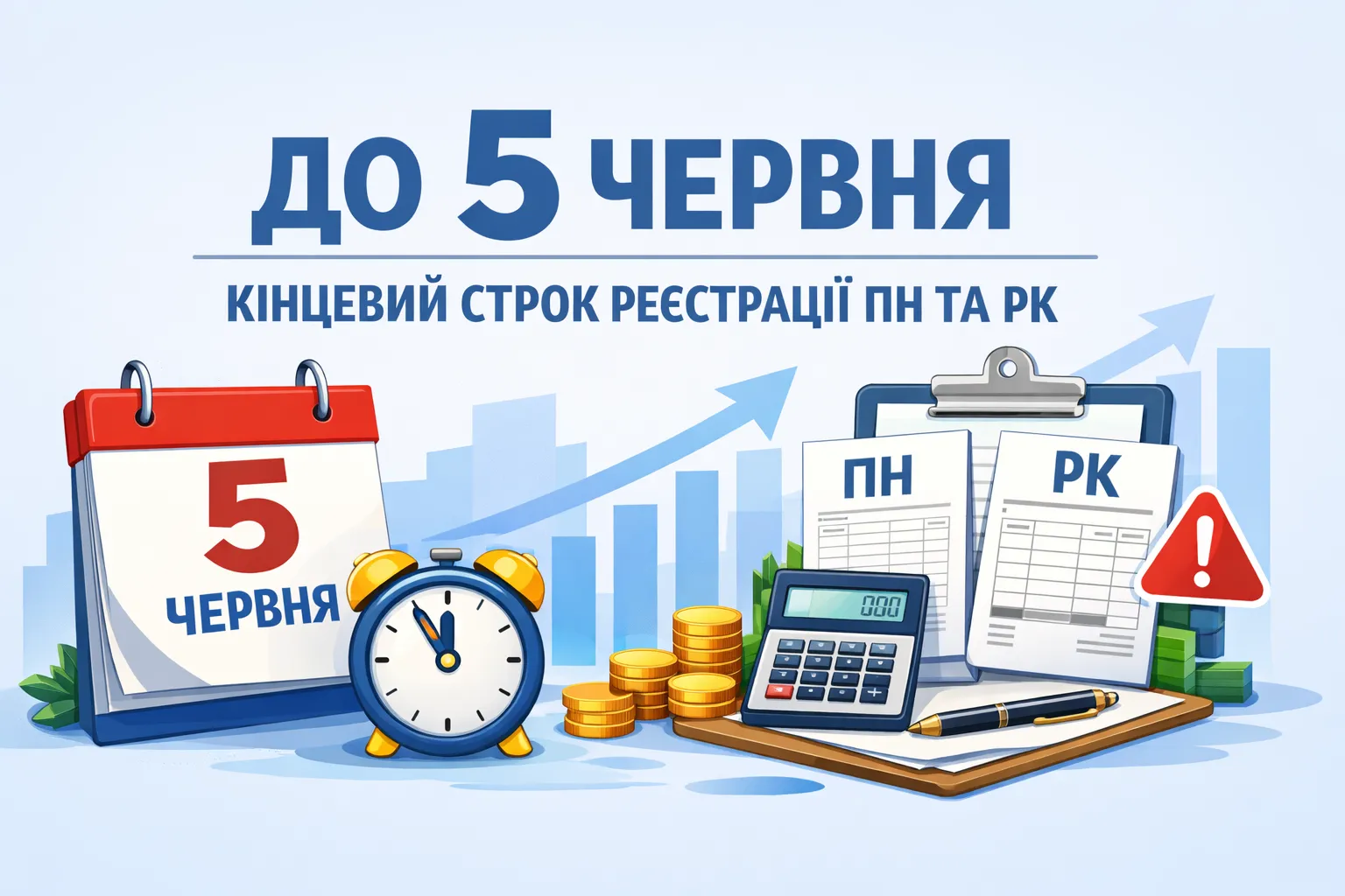 5 июня — предельный срок регистрации НН и РК за первую половину мая