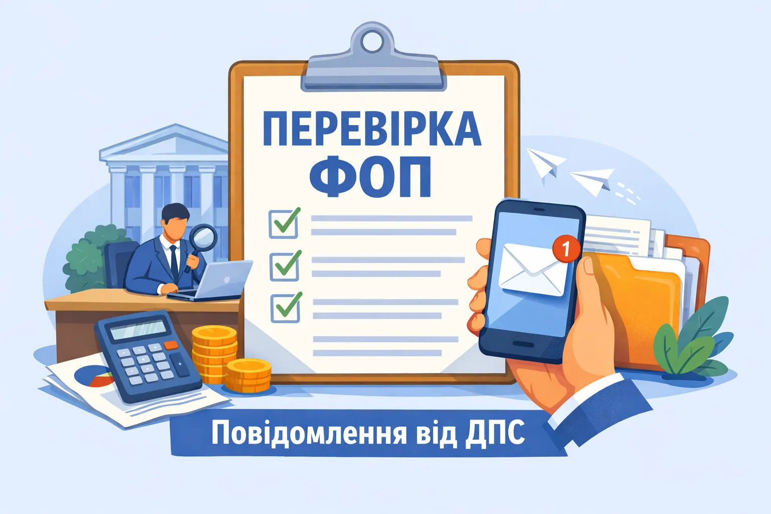 Перевірка при закритті ФОП: які повідомлення має надіслати ДПС