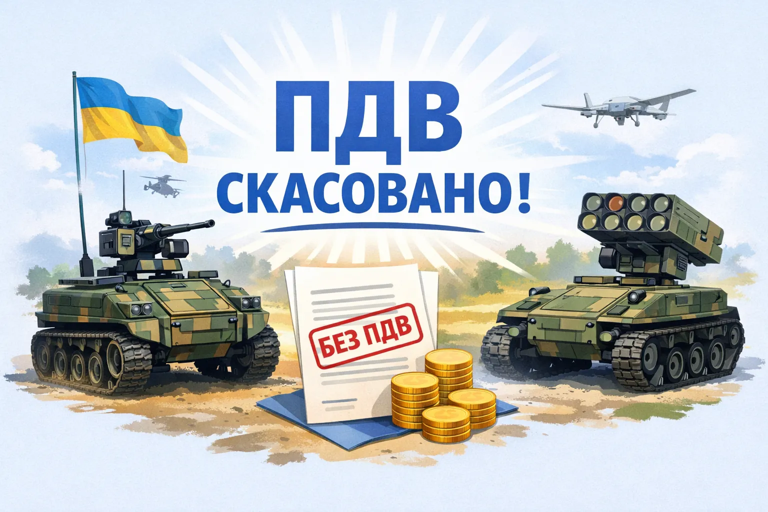 Наземні роботизовані комплекси для ЗСУ: ПДВ скасовано! Наземні роботизовані комплекси для ЗСУ: ПДВ скасовано!