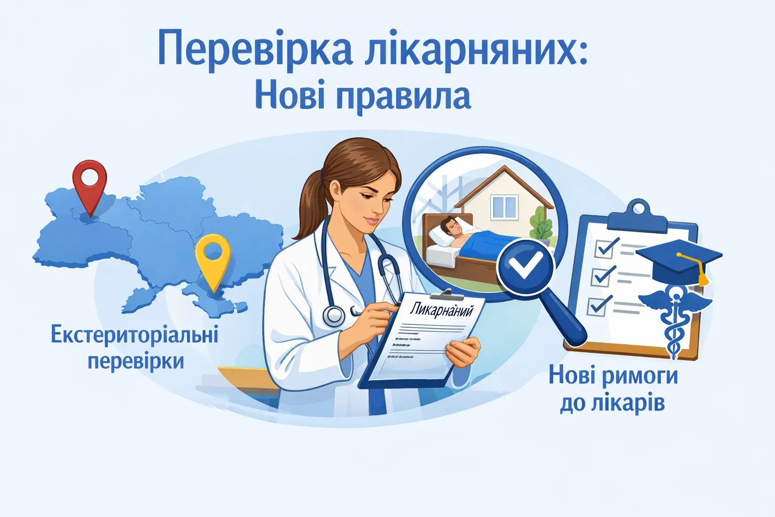 Нові правила перевірки лікарняних: екстериторіальність і нові критерії до лікарів