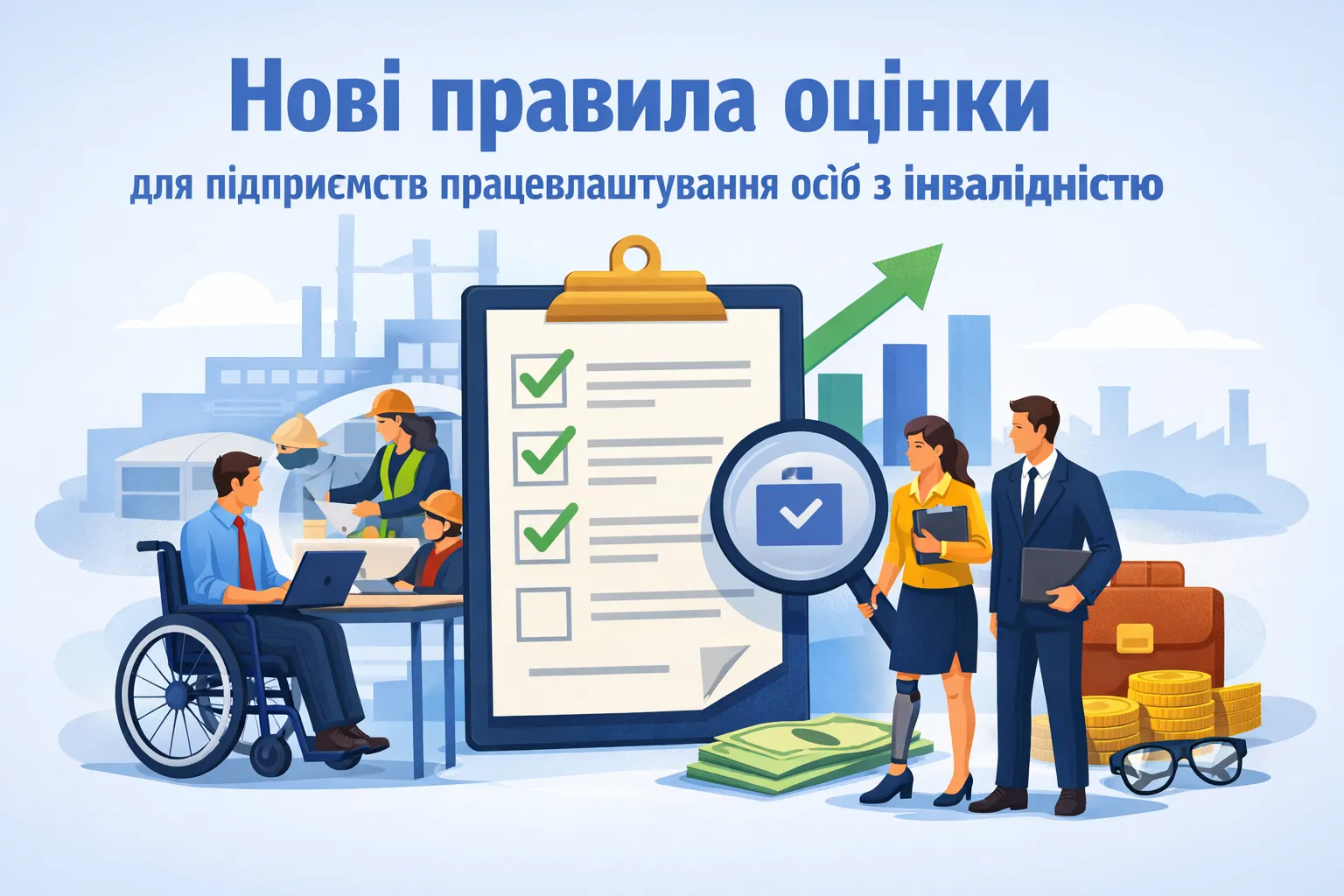 Новый порядок оценки для предприятий трудоустройства лиц с инвалидностью