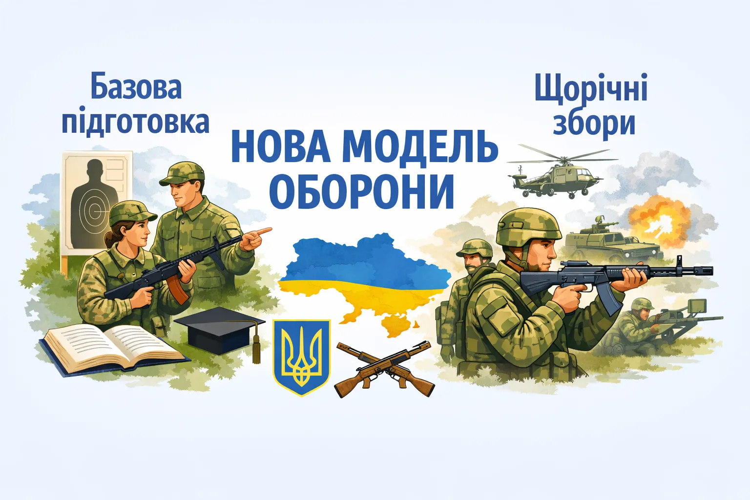 Обов’язкова базова підготовка і щорічні збори: нова модель оборони