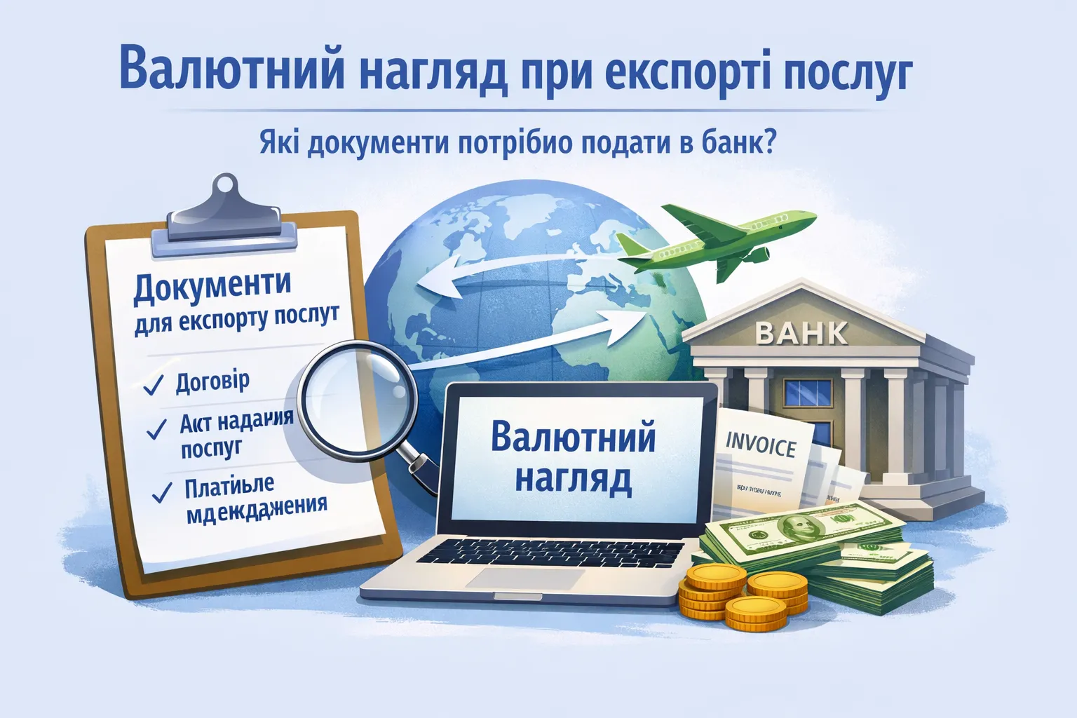 Валютний нагляд при експорті послуг: які документи вимагає банк