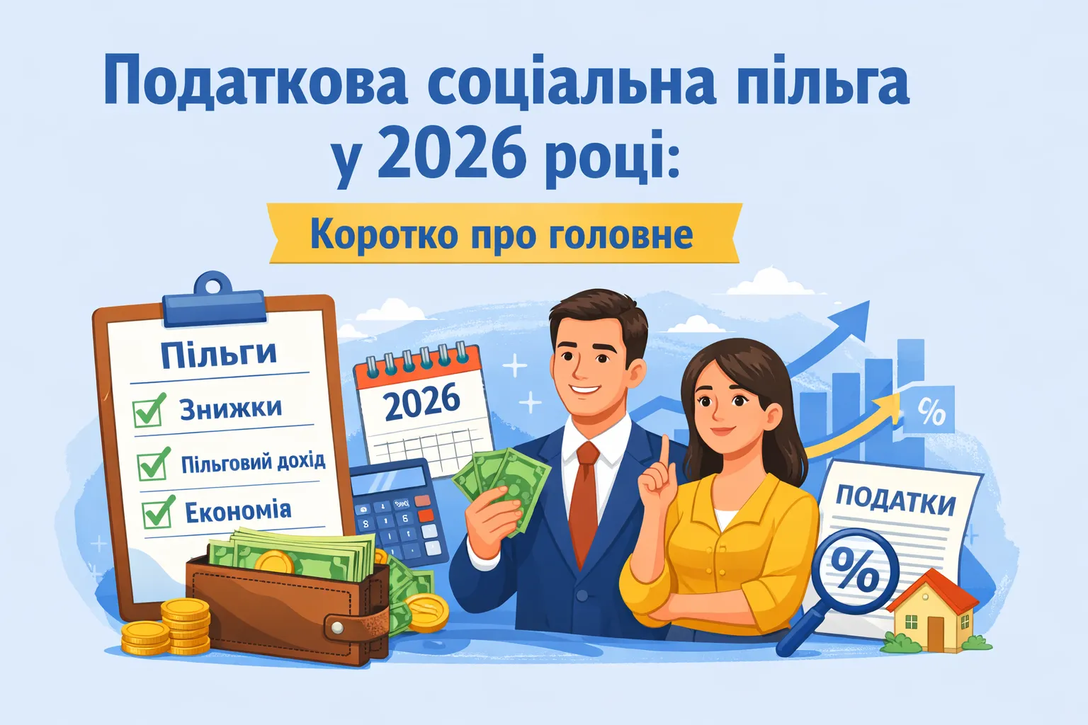 Податкова соціальна пільга у 2026 році: коротко про головне Податкова соціальна пільга у 2026 році: коротко про головне