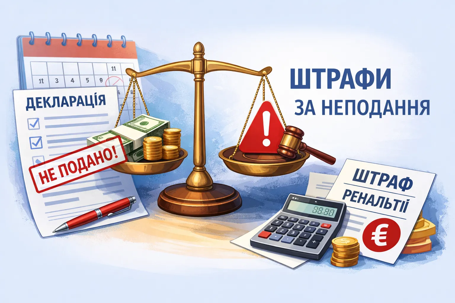 Декларація фізособи: штрафи за неподання