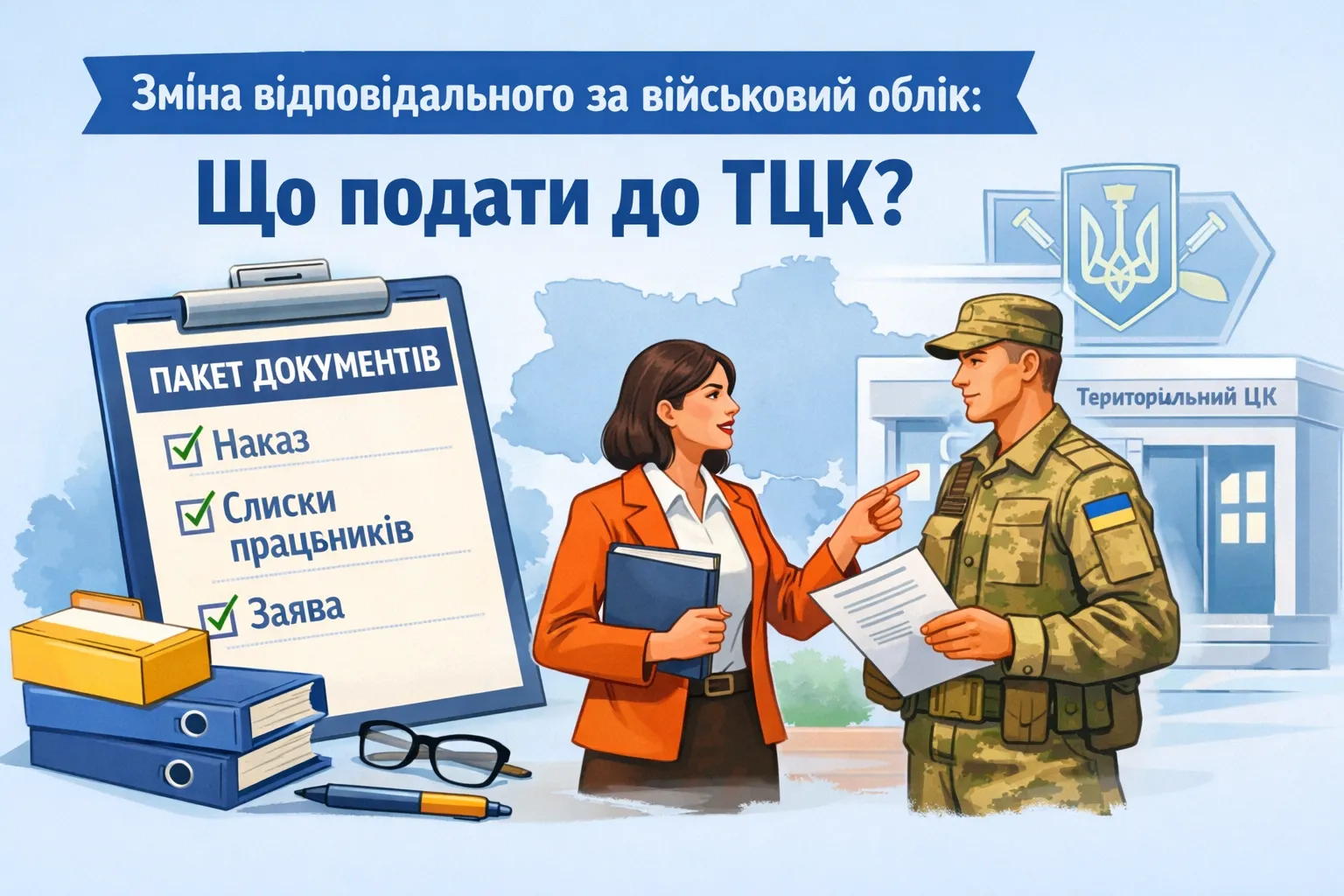 Зміна відповідального за військовий облік: що подати до ТЦК
