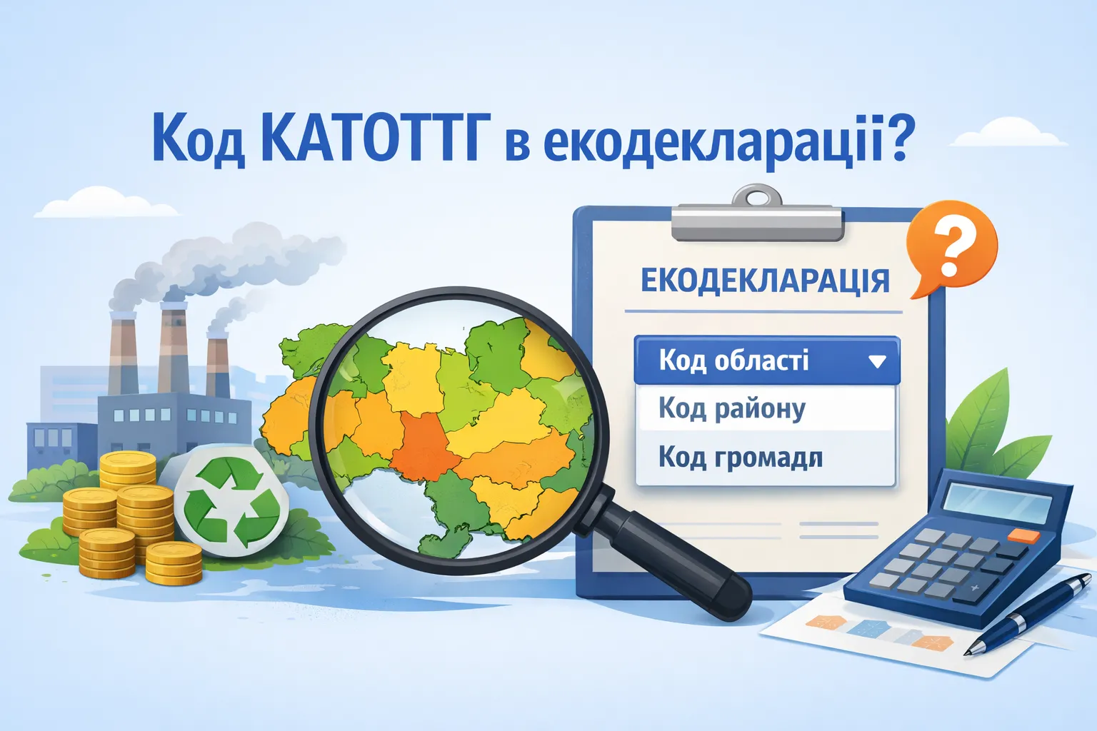 Код КАТОТТГ в декларації з екоподатку: який рівень зазначати? Код КАТОТТГ в декларації з екоподатку: який рівень зазначати?