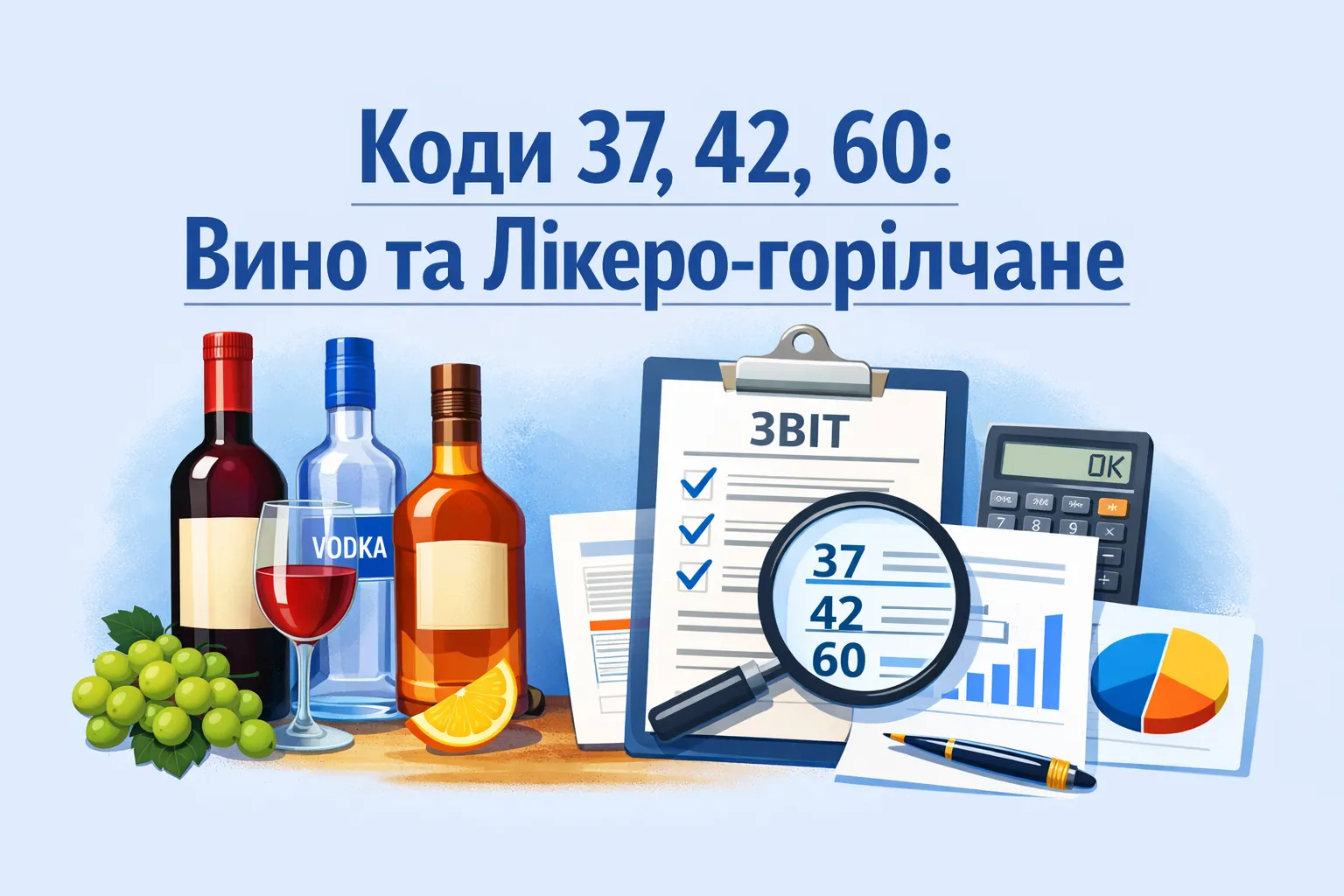 Вина і лікеро-горілчані: як заповнювати коди 37, 42, 60