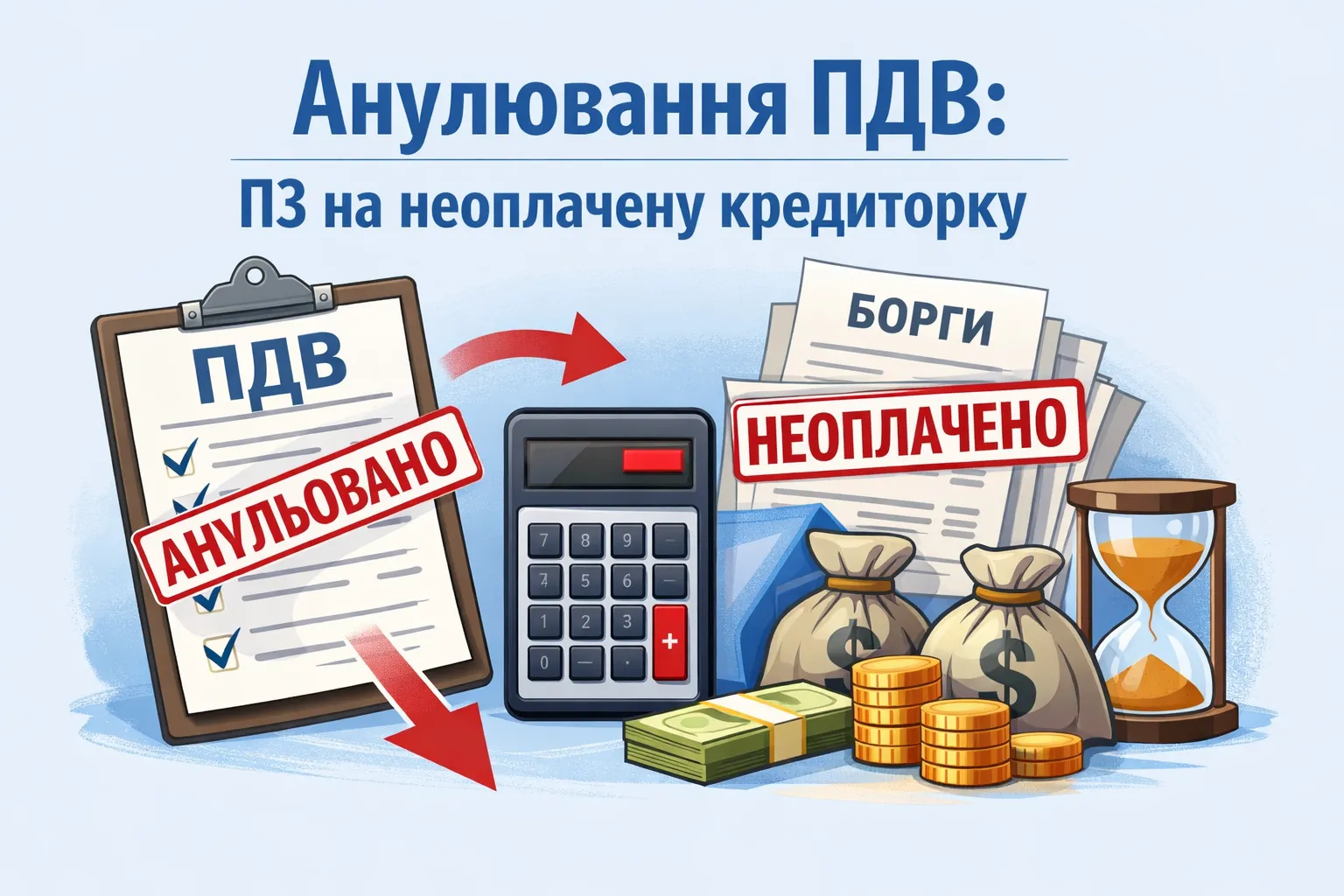 Анулювання ПДВ: ПЗ на неоплачену кредиторку