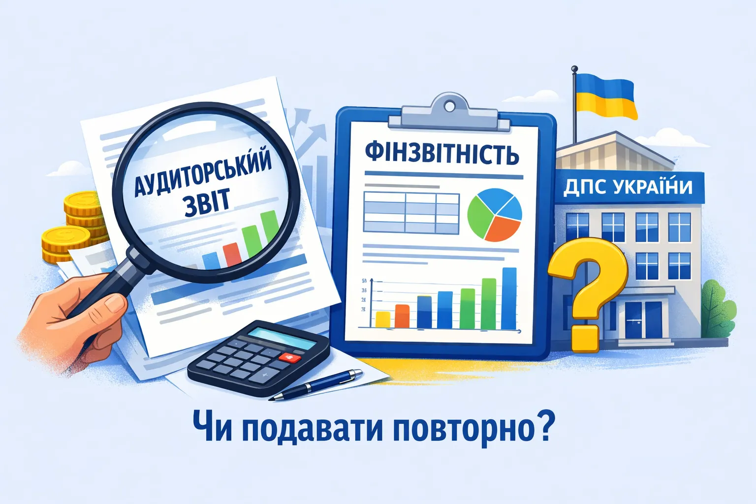Аудиторський звіт: чи повторно подавати фінзвітність до ДПС?