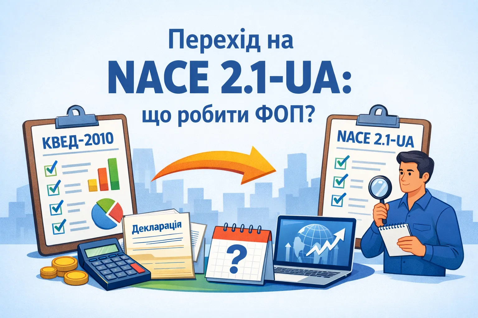 Перехід з КВЕД-2010 на NACE 2.1-UA: що робити ФОП