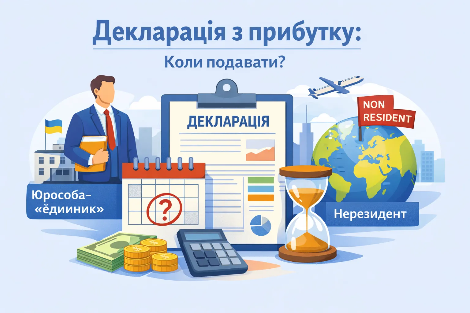 Юрособа‑«єдинник» і нерезидент: коли подавати декларацію з прибутку