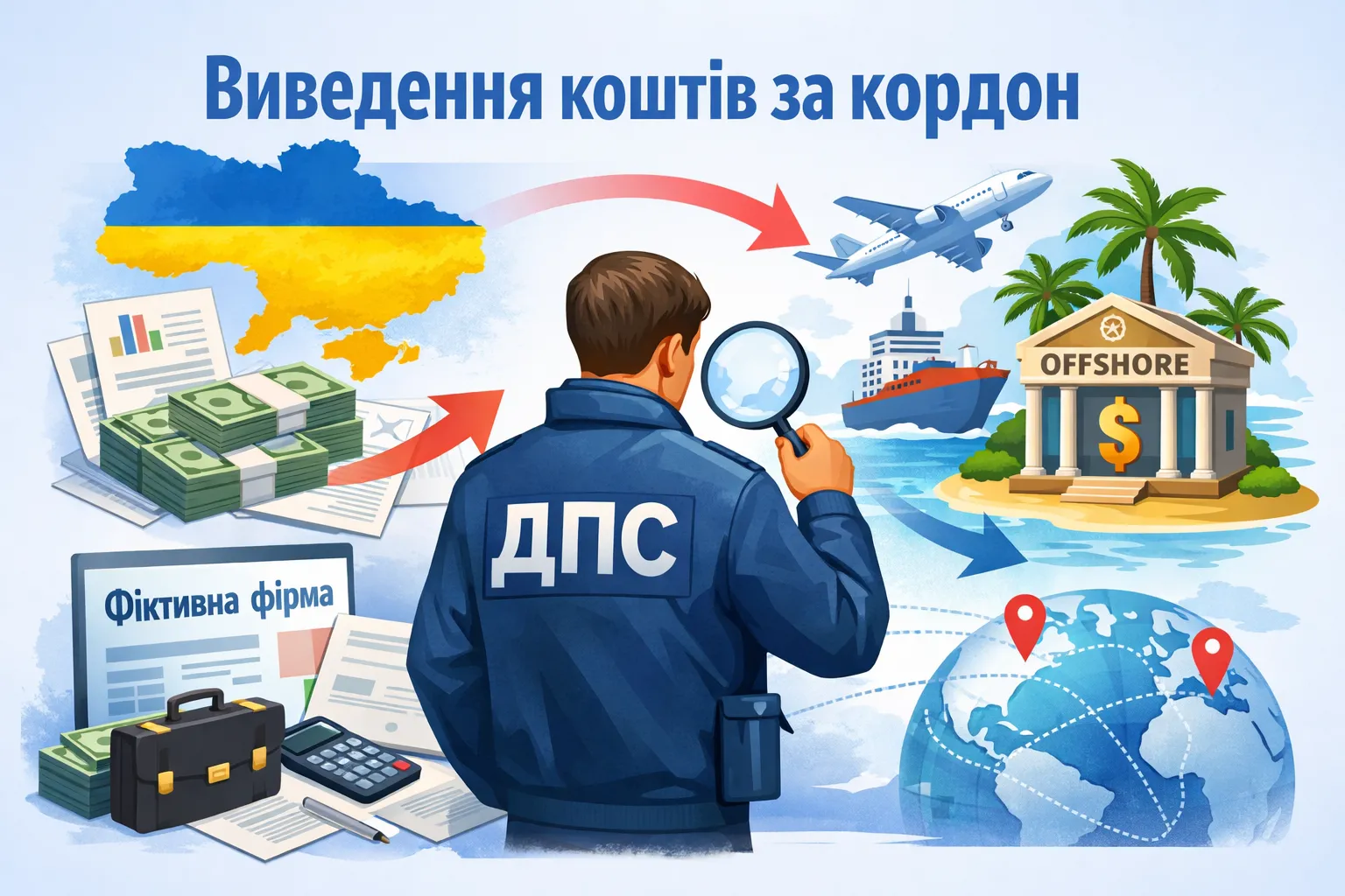 ДПС виявила ознаки масштабної схеми виведення коштів за кордон