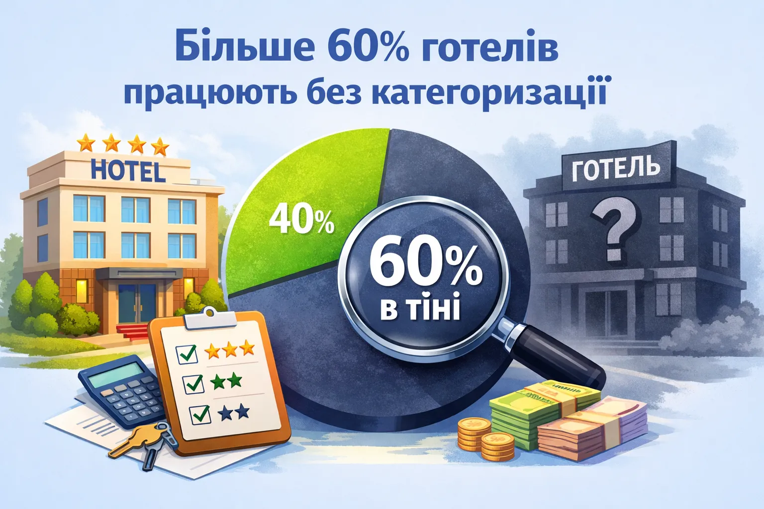 Гостиницы остаются в тени: более 60% рынка работает без категоризации