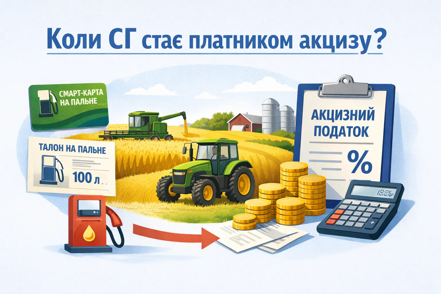 Талони та смарт-карти на пальне: коли СГ стає платником акцизу? Талони та смарт-карти на пальне: коли СГ стає платником акцизу?