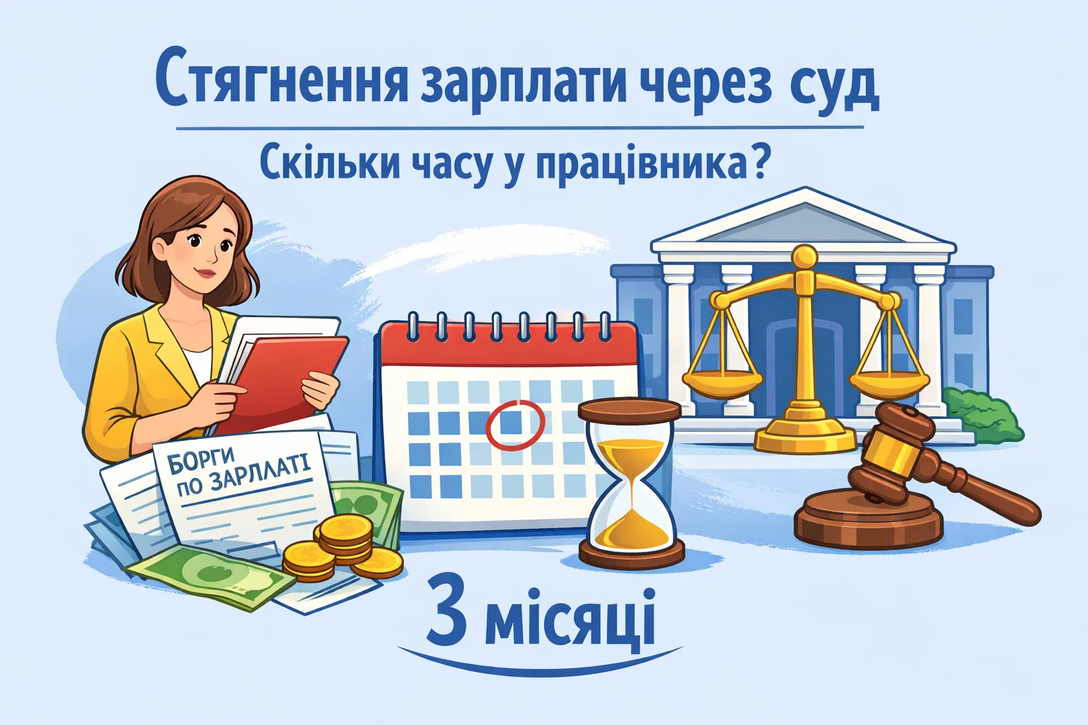 Стягнення зарплатних боргів через суд: скільки часу є у працівника?