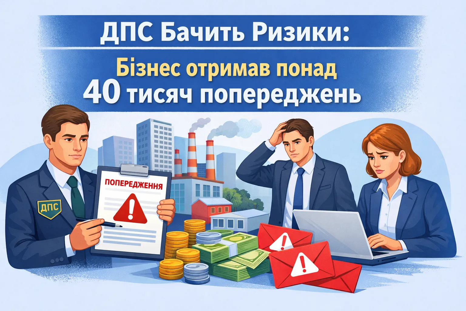 ДПС бачить ризики: бізнес отримав понад 40 тисяч попереджень  