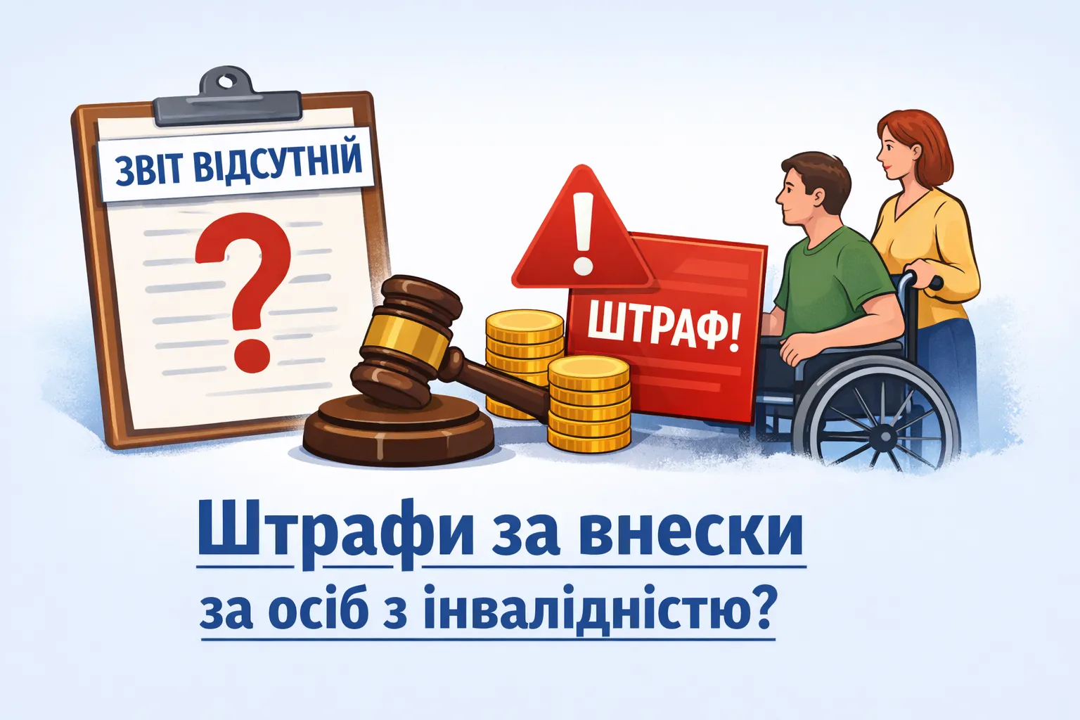 Немає форми звіту: чи будуть штрафи за несплату внеску за осіб з інвалідністю?