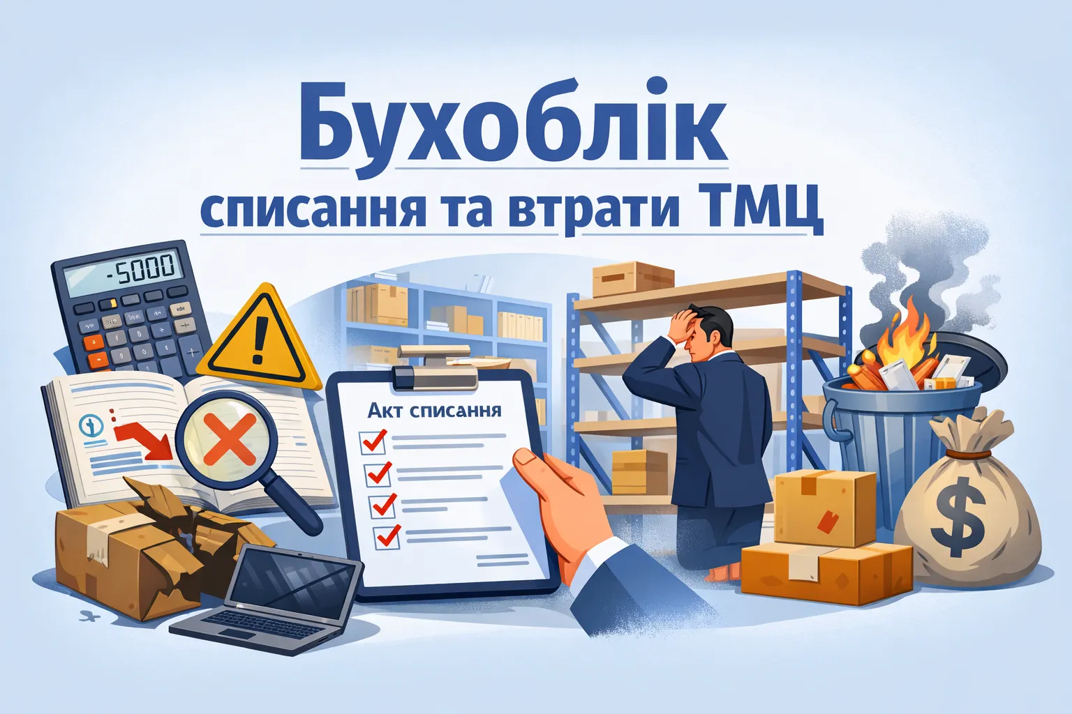 Бухоблік негосподарського використання та втрати ТМЦ