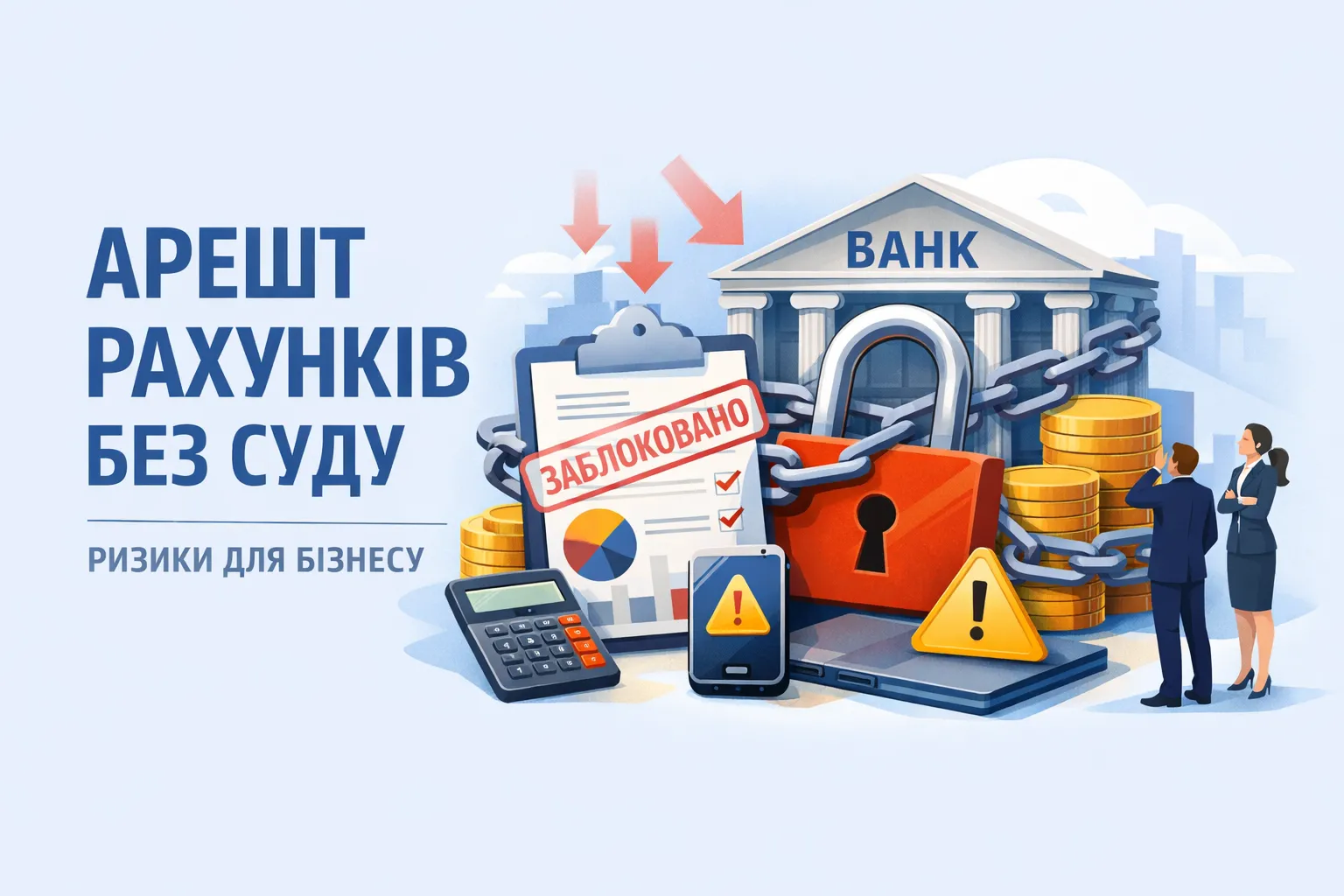 Арешт рахунків без суду: ключові ризики для бізнесу