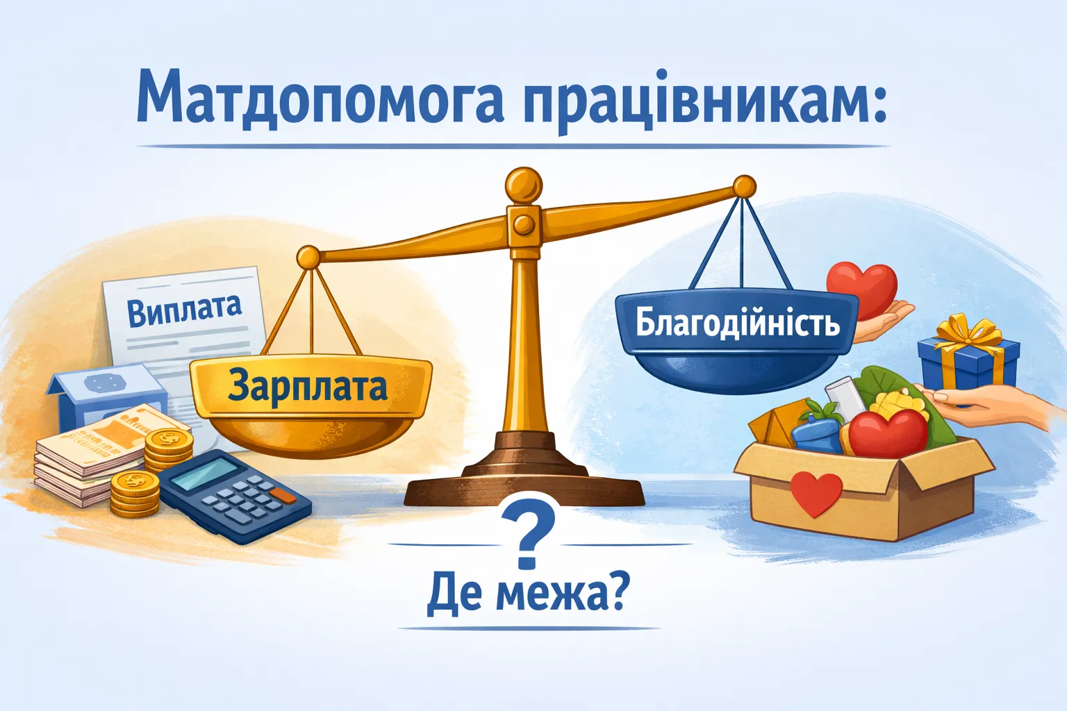 Матдопомога працівникам: коли це зарплата, а коли – благодійність