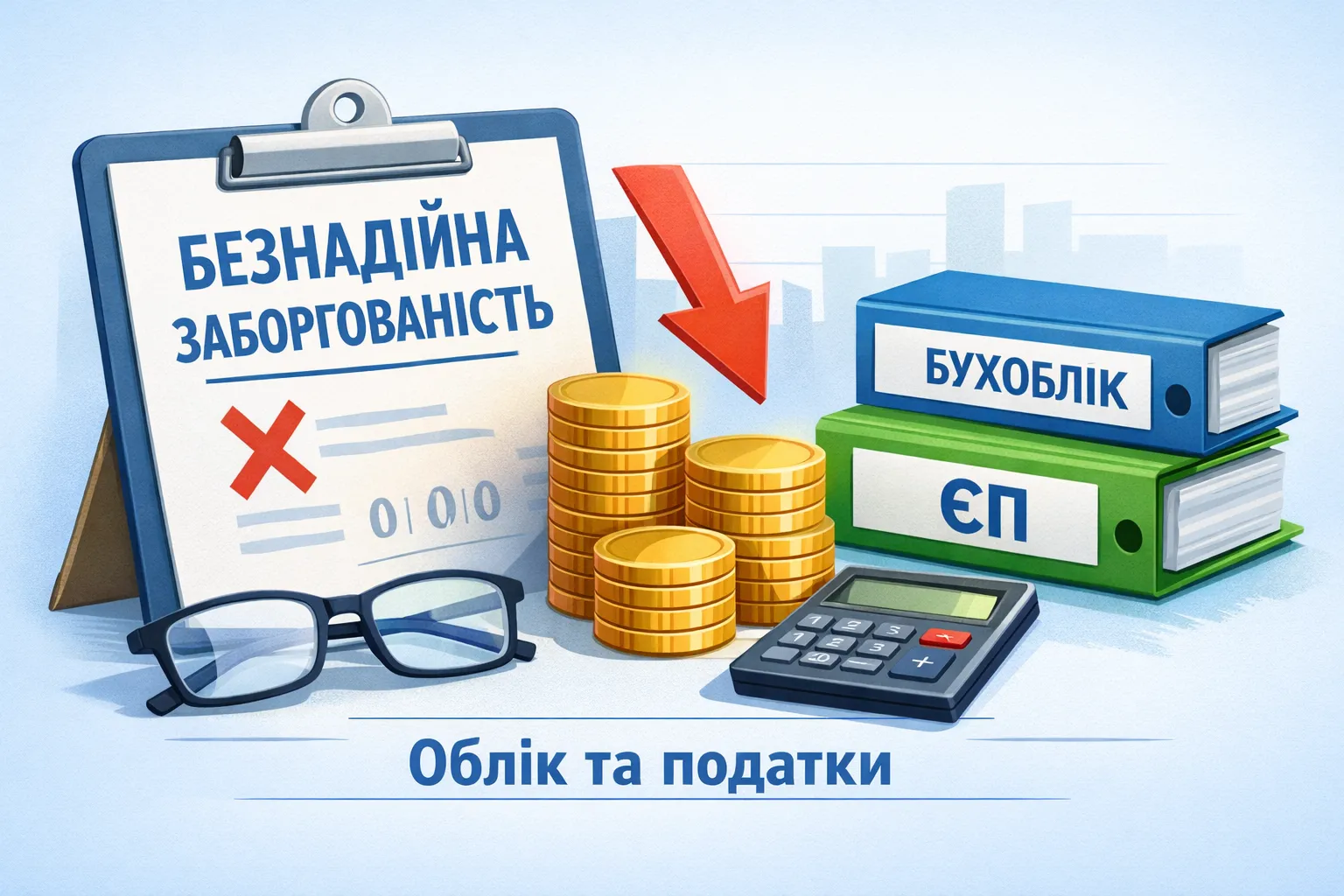 Безнадійна заборгованість у бухобліку і ЄП: що враховувати