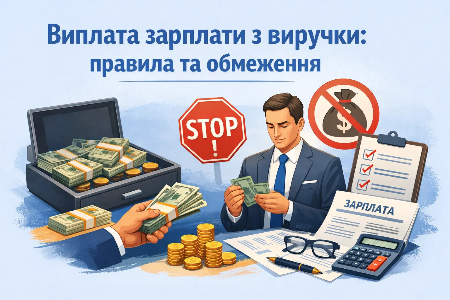 Виплата заробітної плати з виручки: правила та обмеження