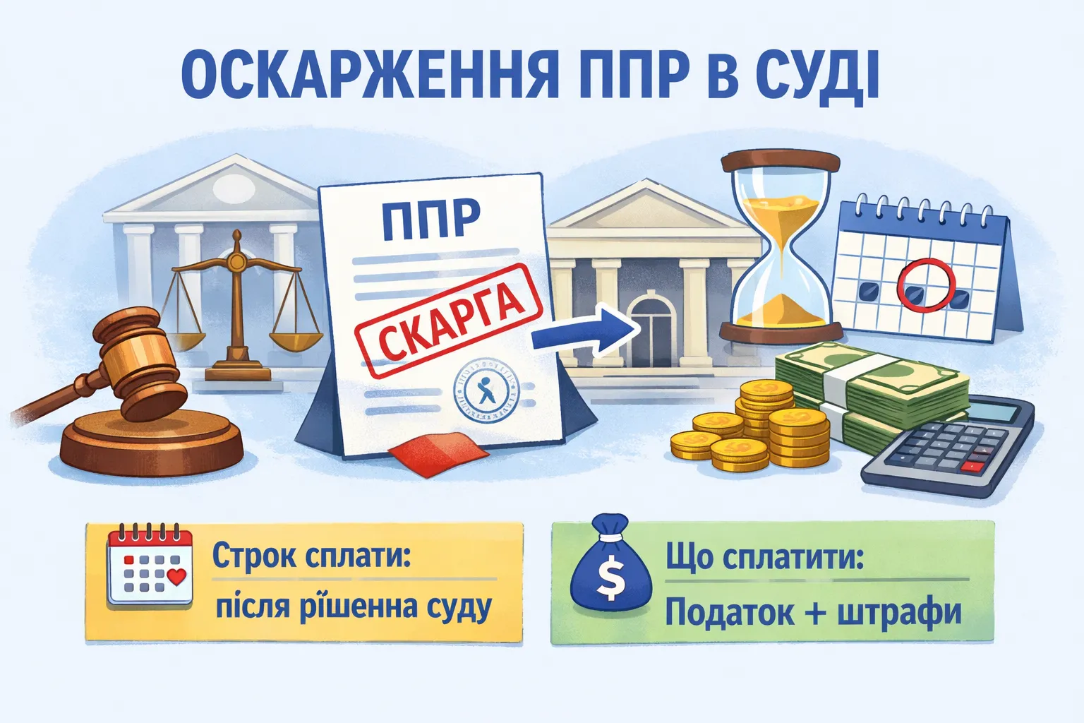 ППР оскаржили в суді: коли і що треба сплатити