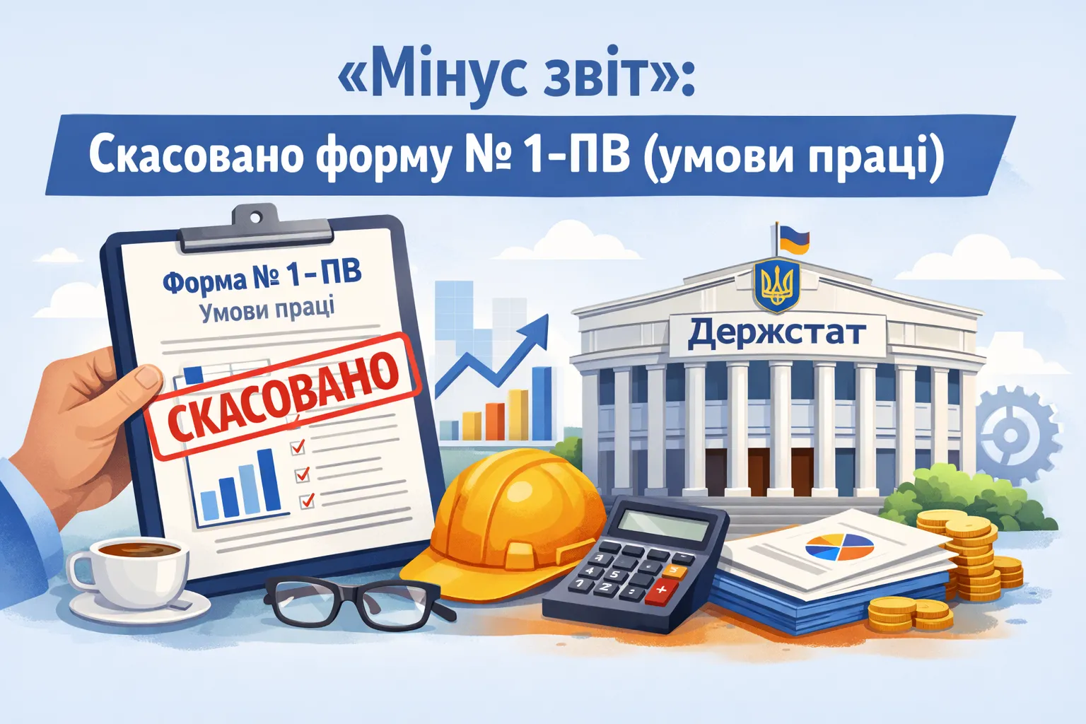 «Мінус звіт»: Держстат скасував форму № 1-ПВ (умови праці)