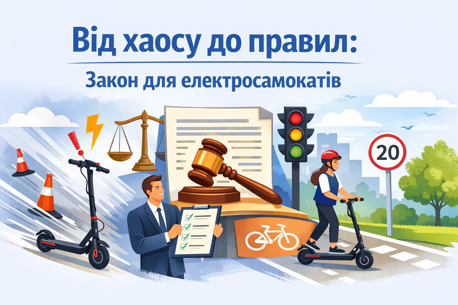 Від хаосу до правил: у Раді готують законопроєкт для електросамокатів