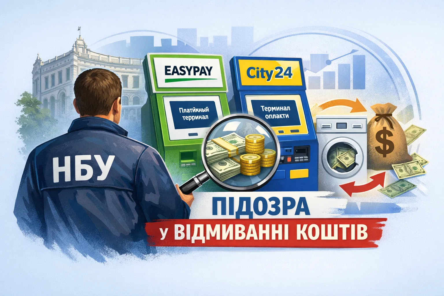 НБУ заподозрил крупнейшие сети терминалов самообслуживания – EasyPay и City24 – в отмывании средств