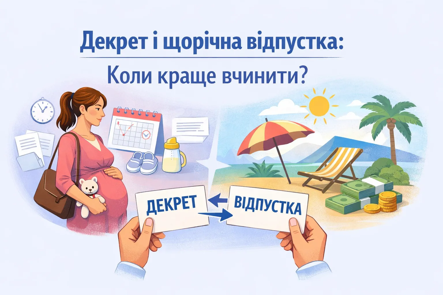 Працівниця йде у декрет: коли краще надати щорічну відпустку