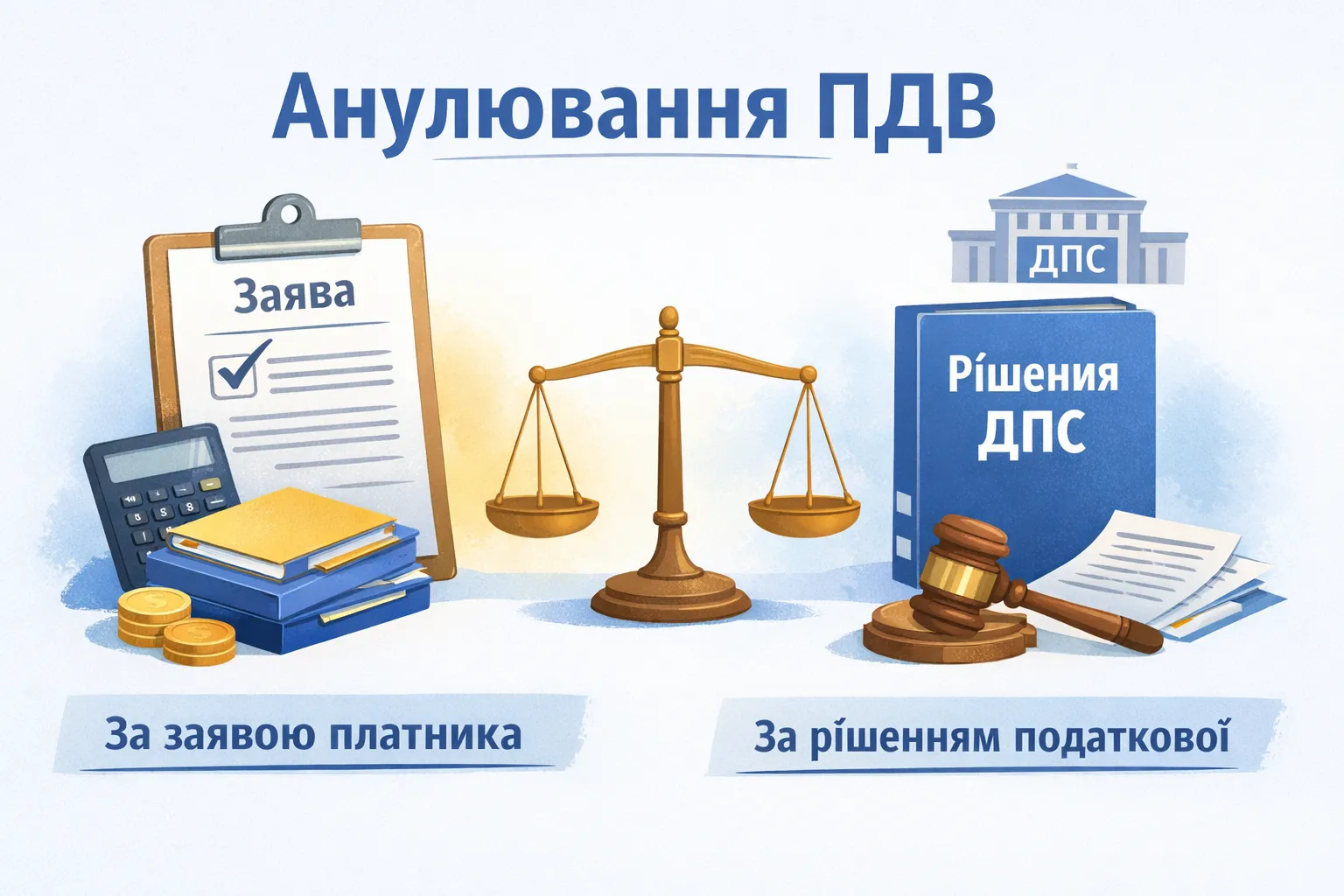 Анулювання ПДВ: коли потрібна заява, а коли діє рішення ДПС