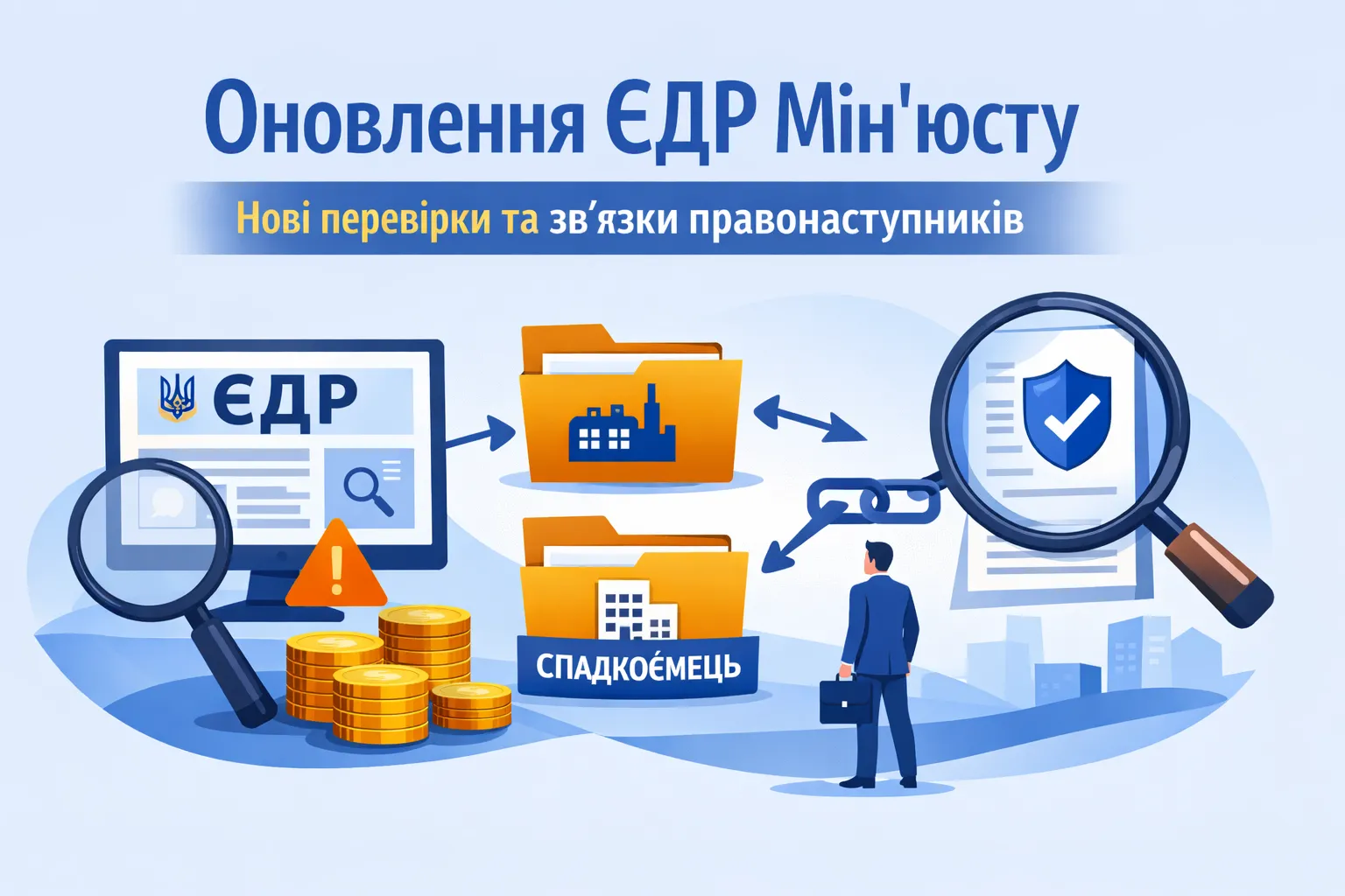 Мін’юст оновив ЄДР: автоматичні зв’язки правонаступників та нові перевірки