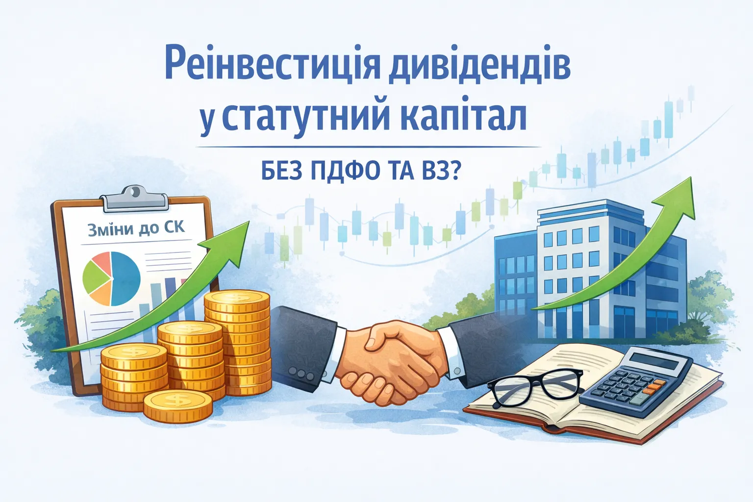 Реінвестиція дивідендів у статутний капітал: коли без ПДФО і ВЗ?