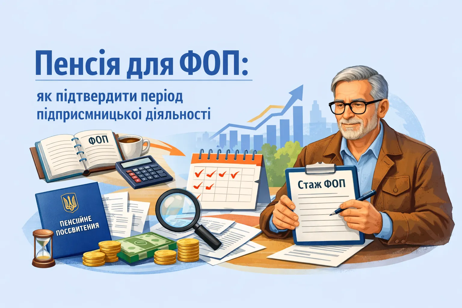 Пенсія для ФОП: як підтвердити період підприємницької діяльності Пенсія для ФОП: як підтвердити період підприємницької діяльності