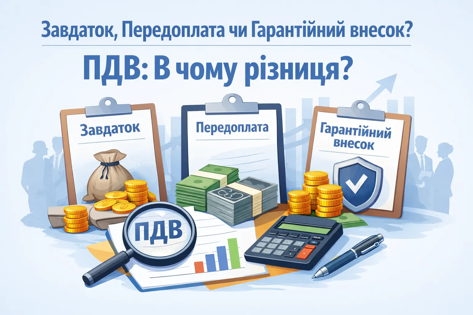 Чи є різниця для ПДВ між завдатком, передоплатою і гарантійним внеском?