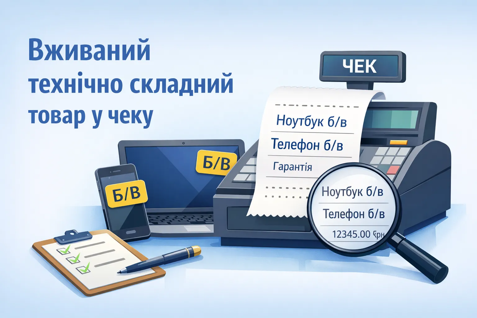 Як правильно назвати вживаний технічно складний товар у фіскальному чеку РРО/ПРРО?