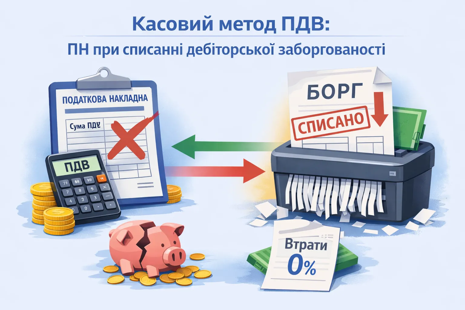 Касовий метод ПДВ: ПН при списанні дебіторської заборгованості Касовий метод ПДВ: ПН при списанні дебіторської заборгованості