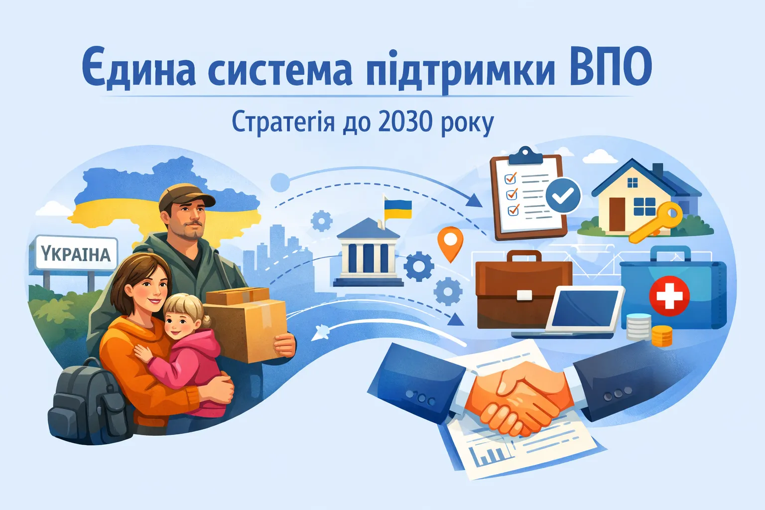 В Украине запускают единую систему поддержки ВПЛ: Правительство утвердило Стратегию до 2030 года В Украине запускают единую систему поддержки ВПЛ: Правительство утвердило Стратегию до 2030 года