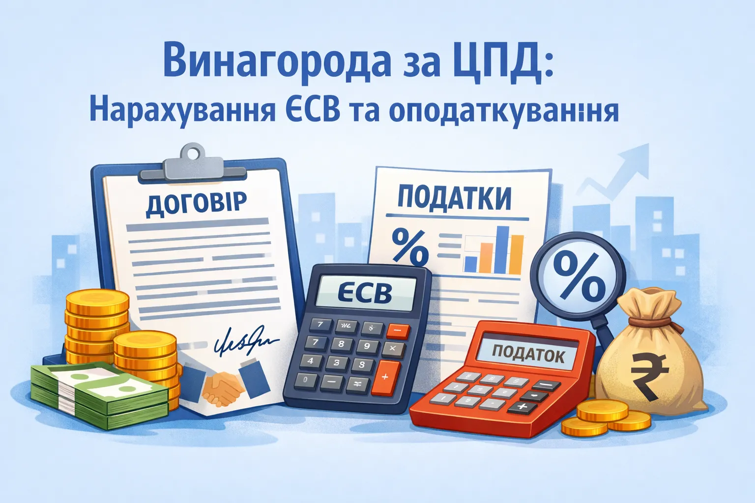 Винагорода за ЦПД: нарахування ЄСВ та оподаткування